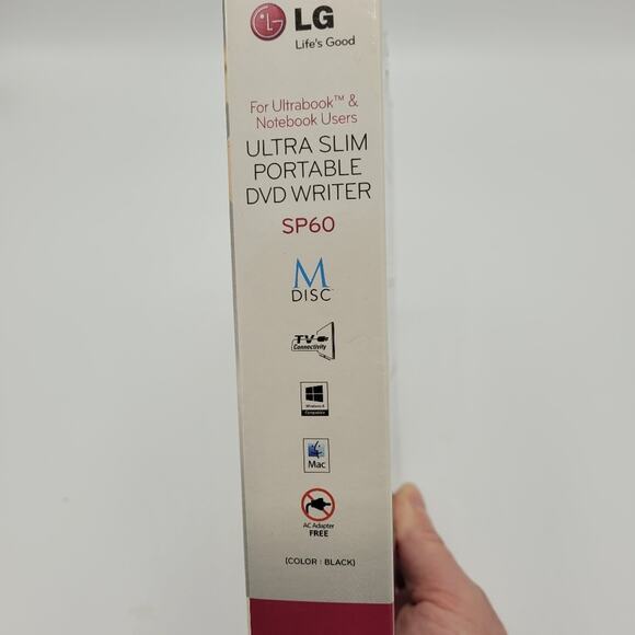 Ultra Slim Portable DVD Writer SP60 For UltrabookTM & Notebook Users Untested - Picture 5 of 9